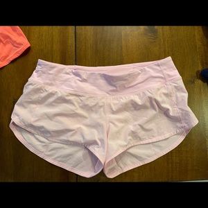 Bubblegum pink lululemon Speed shorts